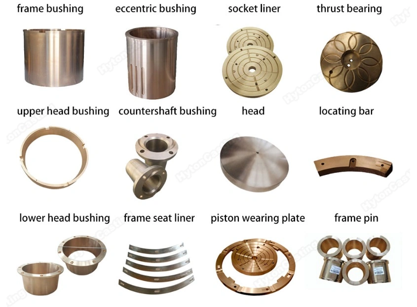 Bronze Parts Thrust Bearing Main Shaft Step Eccentric Wearing Plate Suit Cone Crusher Components